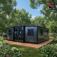 Maison Conteneur Moderne Préfabriquée de Luxe Extensible 20FT/40FT avec Salle de Bain et Cuisine