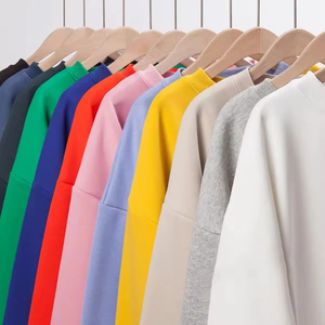 Sudaderas de cuello redondo para hombre Personalizado de peso pesado Poliéster Algodón Fleece Oversized Loose Fit Hip-Hop para invierno - Product Image 6