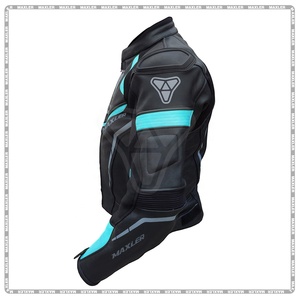 Veste de moto en cuir pour homme approuvée CE Veste de motard toutes saisons Veste d'équitation en cuir durable - Product Image 2