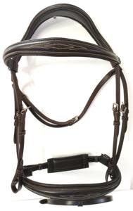 บังเหียนม้าของอังกฤษใหม่บังเหียนม้าทำจากหนังแท้สำหรับใช้ในการขี่ม้า - Product Image 2