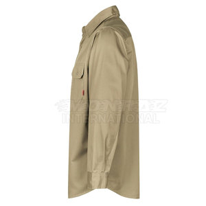 Solid Color Long Sleeves Men <b>Welding</b> <b>Shirts</b> Customized Logo New Style Turn Down Collar Men <b>Welding</b> <b>Shirts</b> - Product Image 2