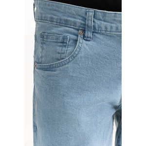 กางเกงยีนส์ทรงสลิมฟิตเอวกลางแบบสโตนวอช ODM รุ่นวินเทอร์เพนซิลแพนท์ ดีไซน์ปักลายปะติดสีสันสดใส ทอสี MN-JNS-SS25-018 - Product Image 2