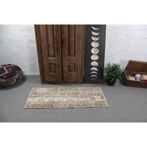 พรมขนาด 1.9x4.3 ฟุต พรมตุรกีขนาดเล็ก พรมลายต้นไม้และพืชสีน้ำตาล - Product Image 4