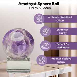 Wholesale And Bulk Supply Natural Amethyst Sphere Crystal Image Ball Healing Polished Love Reiki Feng Shui Meditation Home Decor - Product Image 5