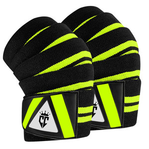 2024 Custom Made Breathable Elastic Non-Slip Unisex <b>Knee</b> Wraps Neoprene Best Selling Wholesale Gym & Fitness Color with Logo - Product Image 1