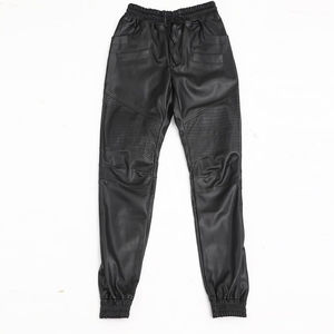 กางเกงจ็อกเกอร์หนังเทียมผู้ชาย ทรงสลิมทันสมัย สไตล์สตรีทแฟชั่น สวมใส่สบาย เหมาะสำหรับใส่ทุกวัน ขายออนไลน์ - Product Image 3