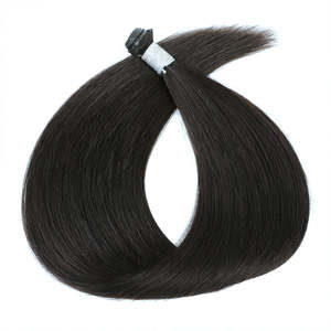 ผมต่อแบบ I-Tip Remy # ผมแท้สีดำธรรมชาติ 100% เรมี่ ซุปเปอร์ดับเบิ้ลดรอน เกรด 12A - Product Image 1