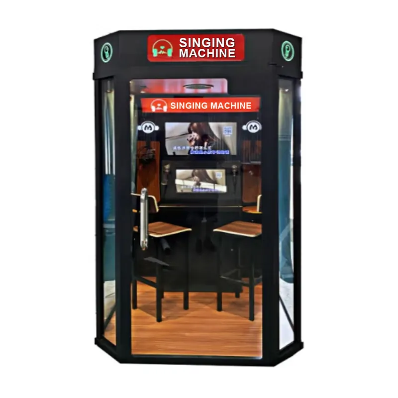 Mesin bernyanyi mini karaoke ruang ktv dioperasikan koin mesin game multifungsi ruang menyanyi jukebox elektronik