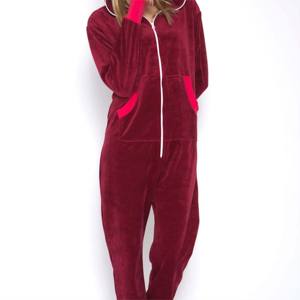 Onesie en polaire confortable pour femmes-Élégant et chaud-Idéal pour se prélasser et le confort au coucher - Product Image 5