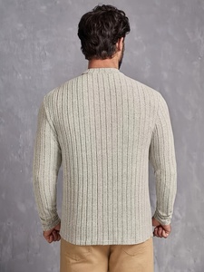Pull en tricot pour homme de haute qualité, pull d'hiver en tissu doux, chaud et confortable, à manches longues, décontracté, tricot tendance pour le bureau - Product Image 3