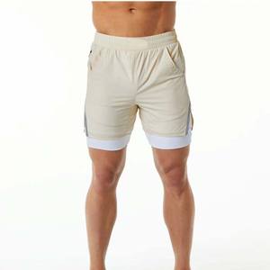 Precio de fábrica, nueva tendencia, ropa de hombre, pantalones cortos para correr, secado rápido, algodón, poliéster, ropa de calle, pantalones cortos de entrenamiento con bolsillo - Product Image 1