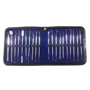 Meilleure qualité 20 pièces Détartreurs dentaires en acier Kit complet d'instruments chirurgicaux avec 2 ans de garantie Certifié CE Caronia Chirurgical - Product Image 4