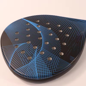 Fabricante profesional 2025, recién llegados, tecnología mejorada, altamente elástica, duradera, logotipo personalizado, raqueta de Pádel de fibra de carbono - Product Image 5