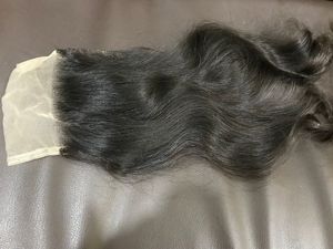 PERRUQUES VIERGES NON TRAITÉES NATURELLES DU SUD INDIEN TEMPLE CHEVEUX HUMAINS LACE AVANT AVEC DENTELLE SUISSE TRANSPARENTE - Product Image 2