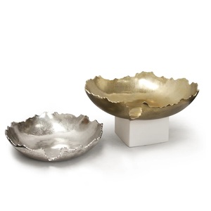 Ensaladera de fruta pulida ecológica de Metal de diseño exclusivo, tamaños personalizados, mesa de cena moderna, servicio de comida decorativo - Product Image 2