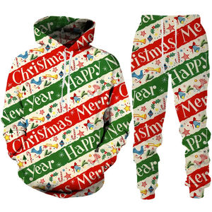 Survêtement d'hiver sportif personnalisé pour Noël 2025 pour hommes et femmes, taille plus, avec sublimation - Product Image 2