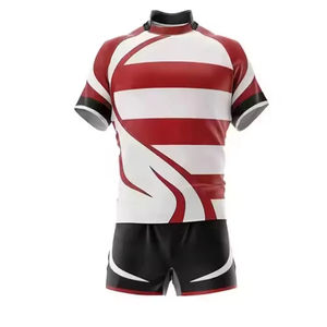 Rugby SANS quantité minimale de commande OEM Impression par sublimation personnalisée Maillots de sport de rugby pour hommes - Product Image 2
