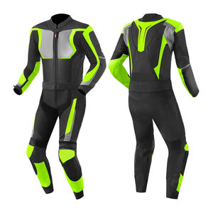 Trajes de moto de cuero puro Premium de la mejor calidad Nueva llegada Ropa de carreras con logotipo impreso de característica transpirable Alta comodidad - Product Image 1