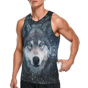 2025 nouveauté hommes décontracté débardeur personnalisé couleur unie séchage rapide et respirant tricoté armure en gros - Product Image 5