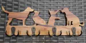 Organizador de Llaves de Madera de Alta Calidad para Montar en la Pared, con Ganchos para Baño o Entrada, Estilo Antiguo, Diseño Multifuncional Plegable - Product Image 3