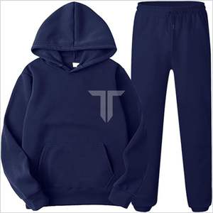 ชุดออกกำลังกายแขนยาวมีฮู้ดสำหรับผู้ชายชุดวิ่งออกกำลังกายพิมพ์ลายอบอุ่นเป็นมิตรต่อสิ่งแวดล้อม - Product Image 5