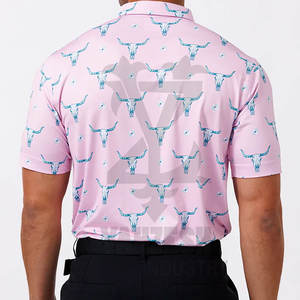 เสื้อยืดกอล์ฟผู้ชายแบบกำหนดเองสำหรับเสื้อยืดแขนสั้นแห้งเร็วระบายอากาศได้ดีทำจากผ้าฝ้ายถักใยไม้ไผ่สีทึบ - Product Image 5