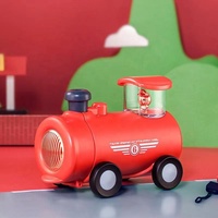 Thermos en acier inoxydable créatif en forme de petit train, bouteille d'eau isolée