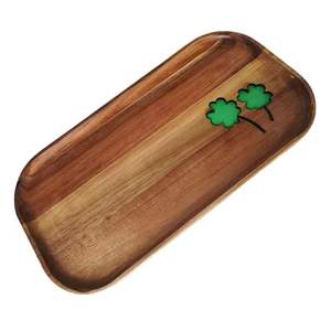 Plateau de service en résine personnalisable avec poignée en métal Fournitures pour restaurants et hôtels Vaisselle artisanale - Product Image 4