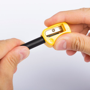 Perpetua Ecological <b>Pencil</b> Built-in Rubber and Yellow <b>Sharpener</b> for Left-Handed Users Made of Recycled Graphite Back to School - Product Image 4