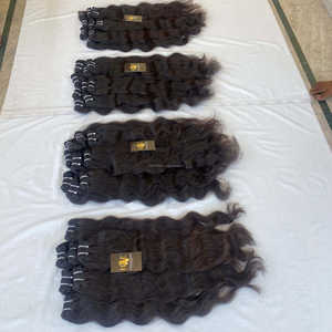 วิกผมมนุษย์อินเดียผมหยักศก,ผมอินเดียดิบใต้มัดผมกลุ่มผม Remy ดิบผมอินเดีย - Product Image 2