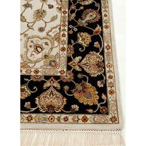 Alfombra de Lana y Seda Anudada a Mano Aurora Ivory con Patrón Floral Qnq-02(Cm-01) para Uso Doméstico, para Sala de Estar, Pasillo o Dormitorio Juvenil - Product Image 3