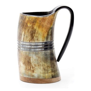 Jarra de Cuerno Vikinga Natural Estilo Animal, Cuerno de Búfalo, Color Personalizado, Ecológica, Pulida, Decoración Navideña para el Hogar - Product Image 6