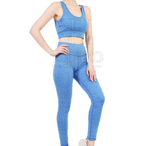 Ensemble de yoga 2 pièces pour femme, très extensible, soutien-gorge de sport et leggings, vêtements de sport, taille élastique quadridirectionnelle, respirant, séchage rapide - Product Image 6