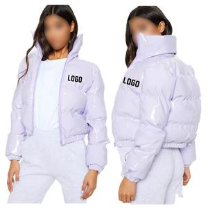 Custom Logo Printing Embroidery Autumn Solid Coat Casual <b>Light</b> Packable Polyester Puffer Winter <b>Jacket</b> <b>Women</b> - Product Image 6