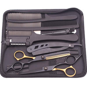 Juego de Tijeras de Peluquería Profesional de Acero Inoxidable con Hoja Recta de Hosanna Surgical - Product Image 2