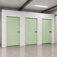 Casier de rangement autonome moderne pour intérieur, garantie d'un an, portes à volets verts, cloisons modulaires, pour écoles, entrepôts et auto-entreposage