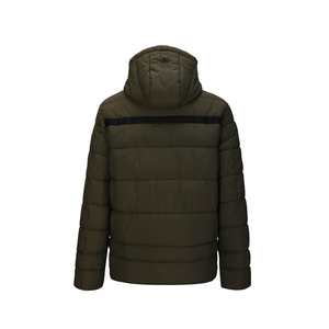 Veste matelassée épaisse d'hiver pour hommes avec longue capuche légère en plein air thermique mode porter Logo avant Position - Product Image 3