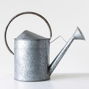 Bidon d'eau galvanisé de meilleure qualité avec poignée et finition naturelle utilisé pour l'accessoire de décoration de jardin - Product Image 5