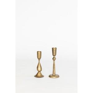 Juego de candelabros de latón elegante con acabado dorado nórdico moderno, soporte de vela de Metal de lujo grande, decoración de Mesa para el hogar - Product Image 3