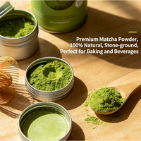 Cápsulas de Matcha de Grado Ceremonial, 10 Cápsulas de Aluminio Compatibles con Nespresso, Té Verde en Polvo, Bebida Instantánea