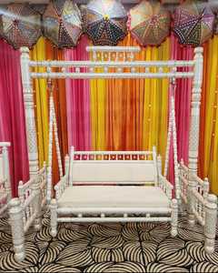 Replacement <b>Canopy</b> for Living Accents 3 Person Deluxe Swing Garden Winds/wedding and Event Decoration Mehndi Stage 3 Seat Patio - Product Image 4