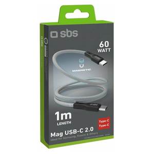 Câble de données USB-C MAG 60 W gris 1 m TECABLETCCMAG - Product Image 2