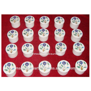 Cajas de joyería con incrustaciones de mármol blanco, fabricación de alta calidad, fabricación de mármol, todos los productos de piedra - Product Image 1