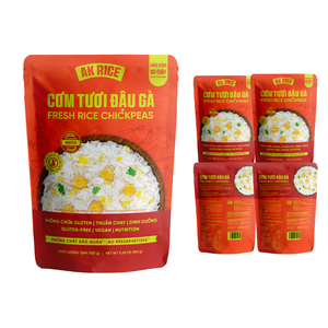 Riz frais Pois chiches du Vietnam Remplacement de repas au micro-ondes Nourriture asiatique Riz instantané précuit rapide Nourriture végétalienne Riz ST25 - Product Image 4