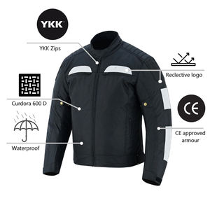 เสื้อแจ็กเก็ตสำหรับแข่งรถสำหรับทุกเพศเสื้อแจ็กเก็ตสำหรับขี่มอเตอร์ไซด์ระบายอากาศได้ดีมีสไตล์ไซส์ใหญ่พิเศษ - Product Image 4