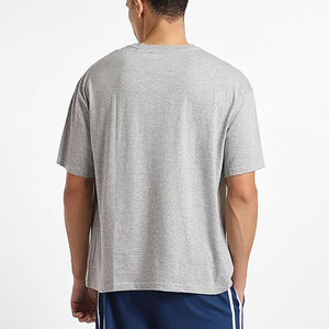 Vente en gros personnalisé Logo de votre marque 100% coton T-Shirt blanc hommes T-Shirt uni décontracté hommes T-shirts à la mode garçons vêtements décontractés - Product Image 3