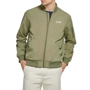 Chaquetas de Satén para Hombre, Diseño Personalizado con Logotipo, Cuello Alto, Logotipo Frontal, Estilo Casual, Servicio OEM, Invierno - Product Image 1