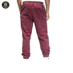 กางเกงวิ่งสำหรับผู้ชายกางเกงผ้าฝ้ายฟอกสีกรดใหม่กางเกงออกกำลังกายยิมฟิตเนสแทร็คเข้ารูปสำหรับผู้ชาย - Product Image 3