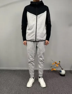 Ensemble de survêtement d'hiver pour homme en molleton de coton ajusté de haute qualité, respirant, écologique, élégant, avec logo tendance - Product Image 6