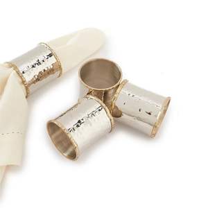 Lot de 5 ronds de serviette en métal galvanisé de haute qualité avec forme ronde, parfaits pour la décoration de vaisselle élégante - Product Image 2